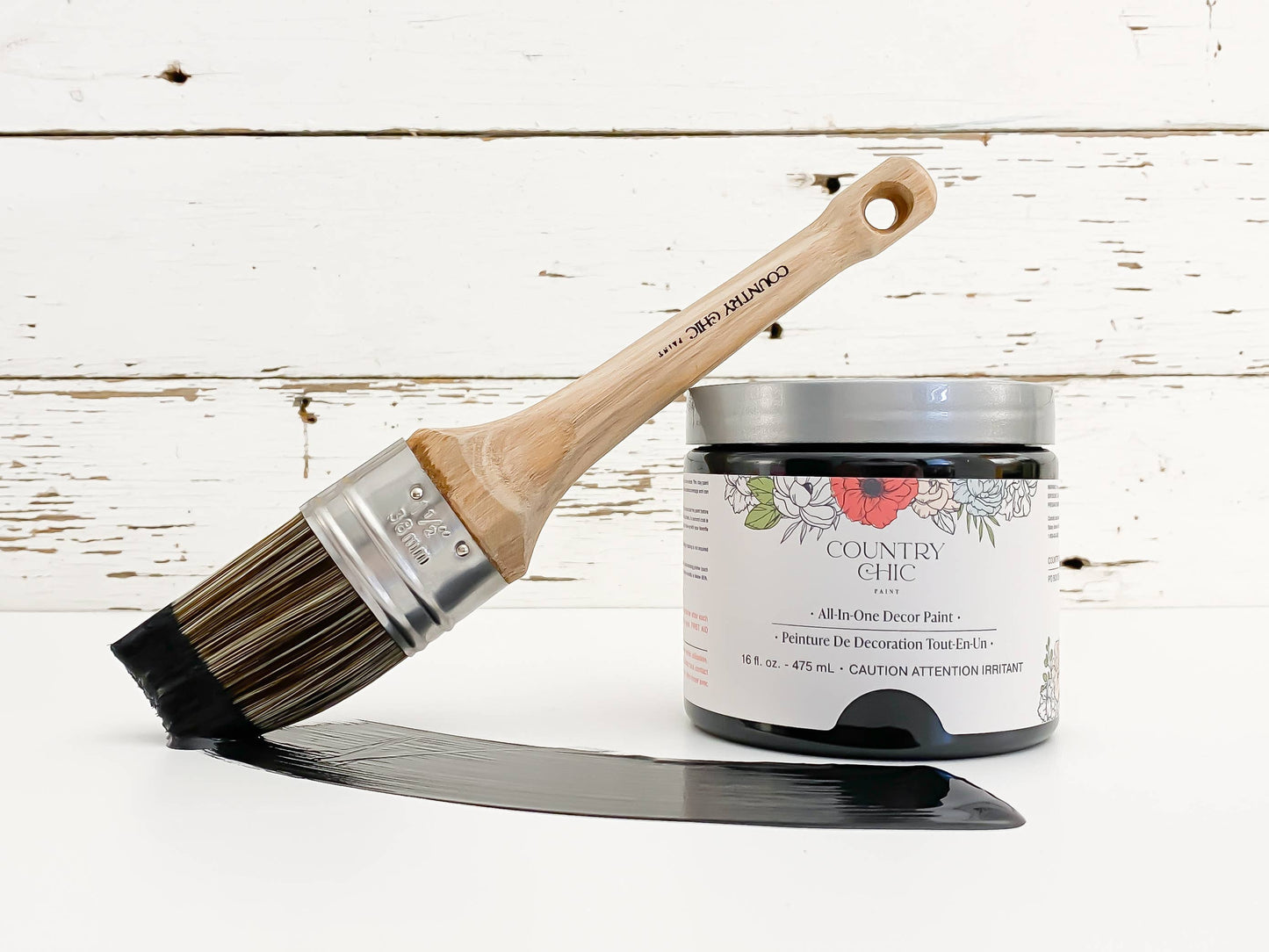 Country Chic Paint - Liquorice - Chalk Style Paint for Furniture & Home Decor: Small project jar (4 oz)