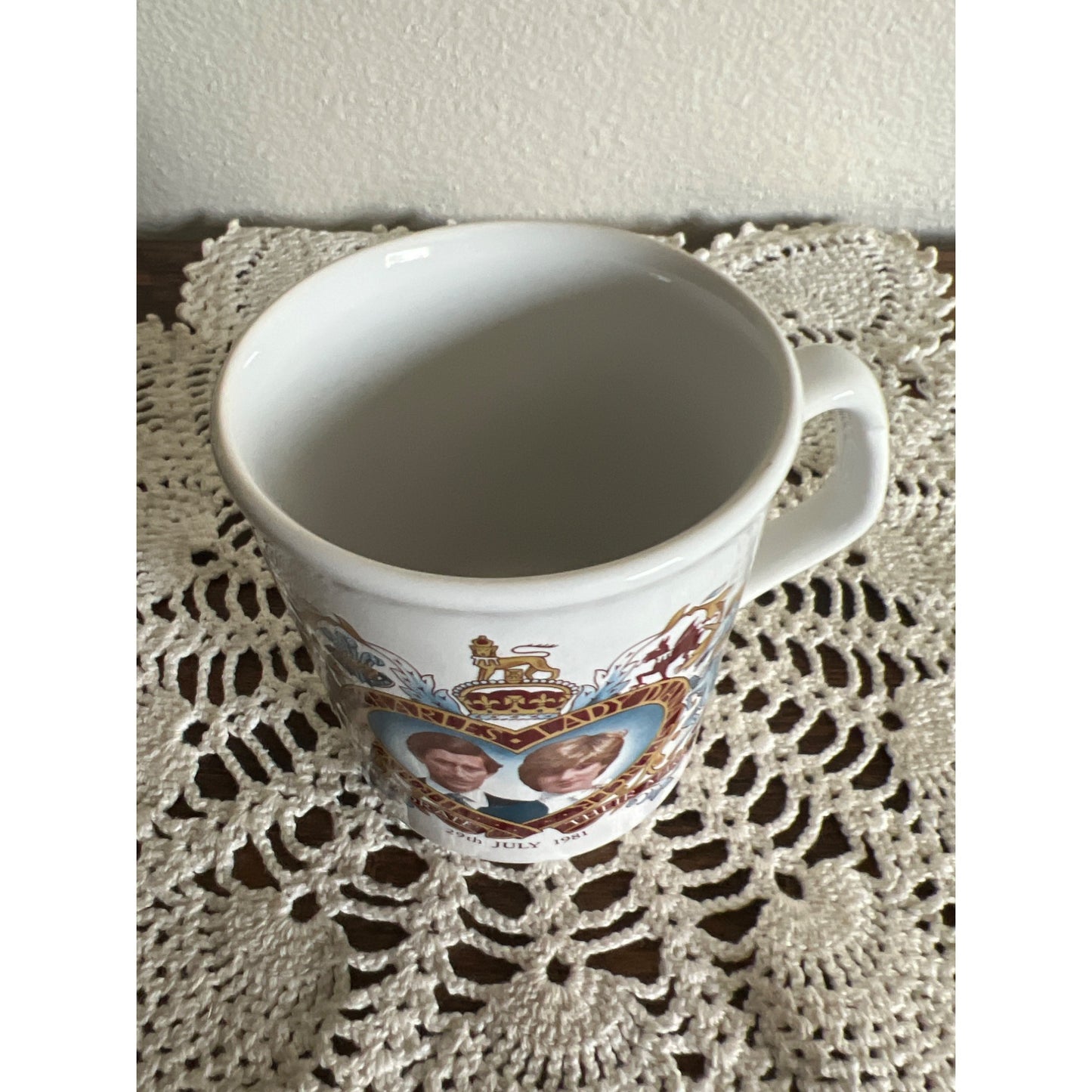 Prince Charles Lady Diana Marriage Commemorative Mug Made in England 1981