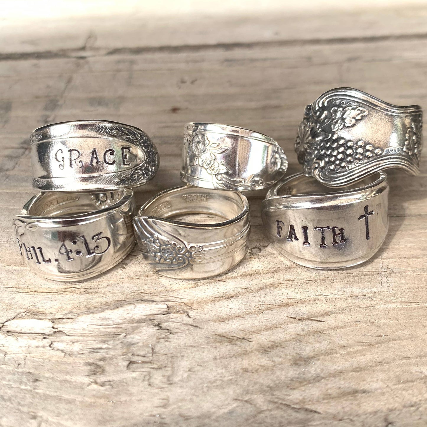 Pumpernickel and Wry - Spoon Rings: Blank Rings (not stamped)