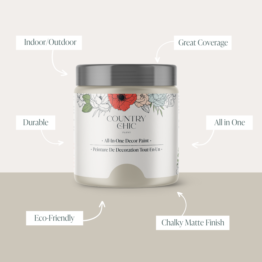 Country Chic Paint - Sunday Tea - Chalk Style Paint for Furniture & Home Decor: Small project jar (4 oz)