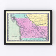 Load image into Gallery viewer, Vintage Map of Washington 1842
