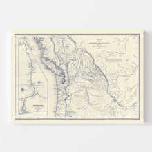 Load image into Gallery viewer, Vintage Map of Washington 1849
