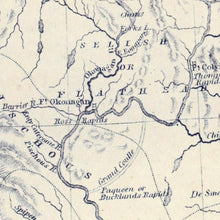 Load image into Gallery viewer, Vintage Map of Washington 1849
