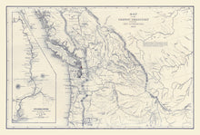 Load image into Gallery viewer, Vintage Map of Washington 1849
