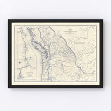 Load image into Gallery viewer, Vintage Map of Washington 1849
