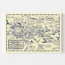 Load image into Gallery viewer, Vintage Map of Washington State University, 1946
