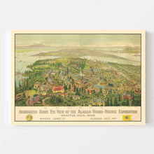 Load image into Gallery viewer, Vintage Map of Seattle, Washington 1909
