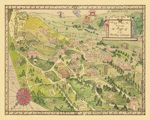 Load image into Gallery viewer, Vintage Map of Washington State University, 1928
