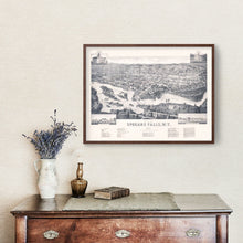Load image into Gallery viewer, Vintage Map of Spokane Falls, Washington 1884
