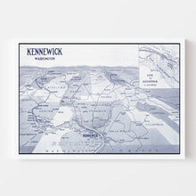 Load image into Gallery viewer, Vintage Map of Kennewick, Washington 1911
