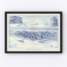 Load image into Gallery viewer, Vintage Map of La Conner, Washington 1889
