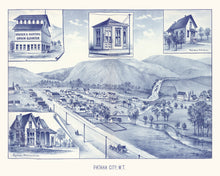 Load image into Gallery viewer, Vintage Map of Pataha City, Washington 1889

