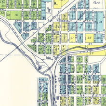 Load image into Gallery viewer, Vintage Map of Tekoa, Washington 1910
