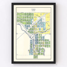 Load image into Gallery viewer, Vintage Map of Tekoa, Washington 1910
