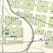 Load image into Gallery viewer, Vintage Map of Texas City, Washington 1910
