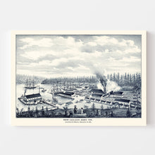 Load image into Gallery viewer, Vintage Map of Port Hadlock, Washington 1889
