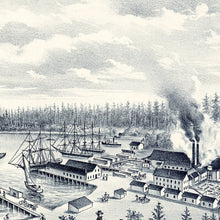 Load image into Gallery viewer, Vintage Map of Port Hadlock, Washington 1889
