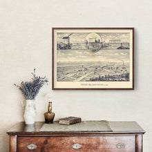 Load image into Gallery viewer, Vintage Map of Prosser, Washington 1889
