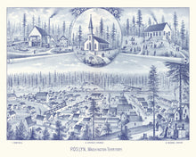 Load image into Gallery viewer, Vintage Map of Roslyn, Washington 1889
