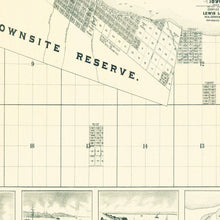 Load image into Gallery viewer, Vintage Map of Port Angeles, Washington 1890
