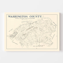 Load image into Gallery viewer, Vintage Map of Washington County, Texas 1920
