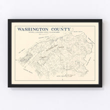 Load image into Gallery viewer, Vintage Map of Washington County, Texas 1920
