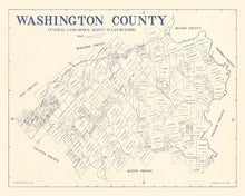 Load image into Gallery viewer, Vintage Map of Washington County, Texas 1920
