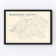 Load image into Gallery viewer, Vintage Map of Washington County, Texas 1920
