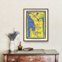 Load image into Gallery viewer, Vintage Map of Seattle, Washington 1927
