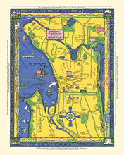 Load image into Gallery viewer, Vintage Map of Seattle, Washington 1927
