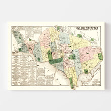 Load image into Gallery viewer, Vintage Map of Washington DC, Washington DC 1879
