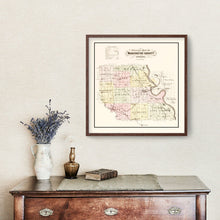 Load image into Gallery viewer, Vintage Map of Washington County, Nebraska 1908
