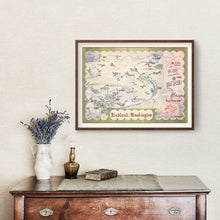 Load image into Gallery viewer, Vintage Map of Richland, Washington 1946
