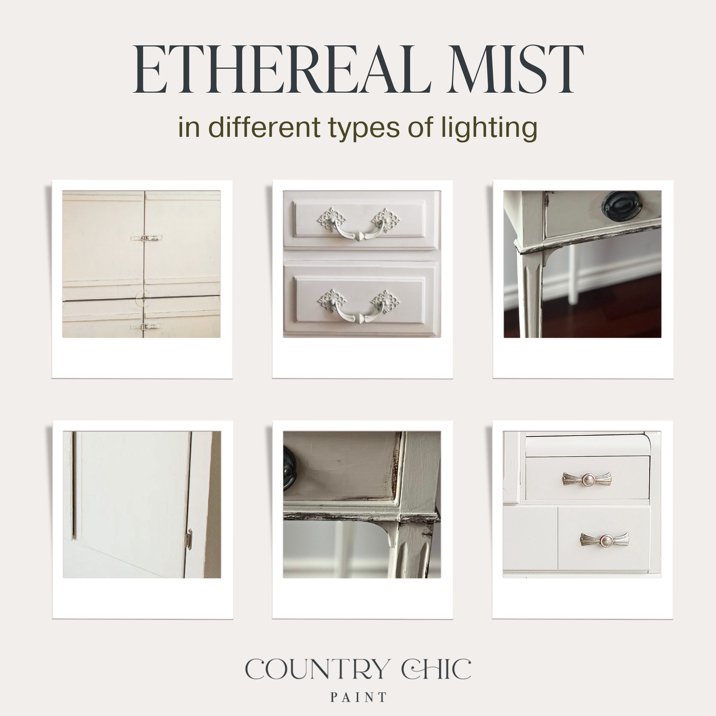 Country Chic Paint - Ethereal Mist - Chalk Style Paint for Furniture & Home Decor: Pint (16 oz)