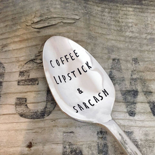 Pumpernickel and Wry - Coffee Lipstick and Sarcasm Teaspoon