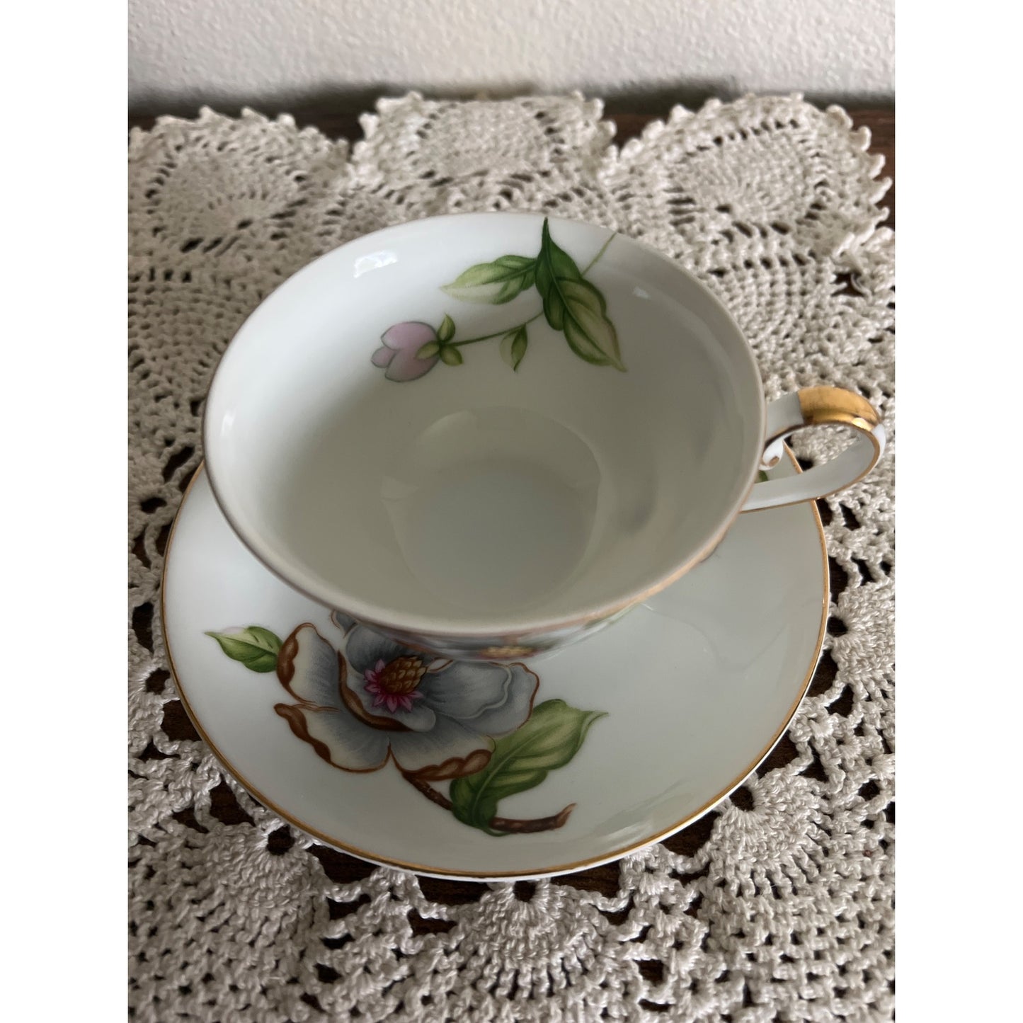 Roselyn China Japan Dogwood Teacup & Saucer