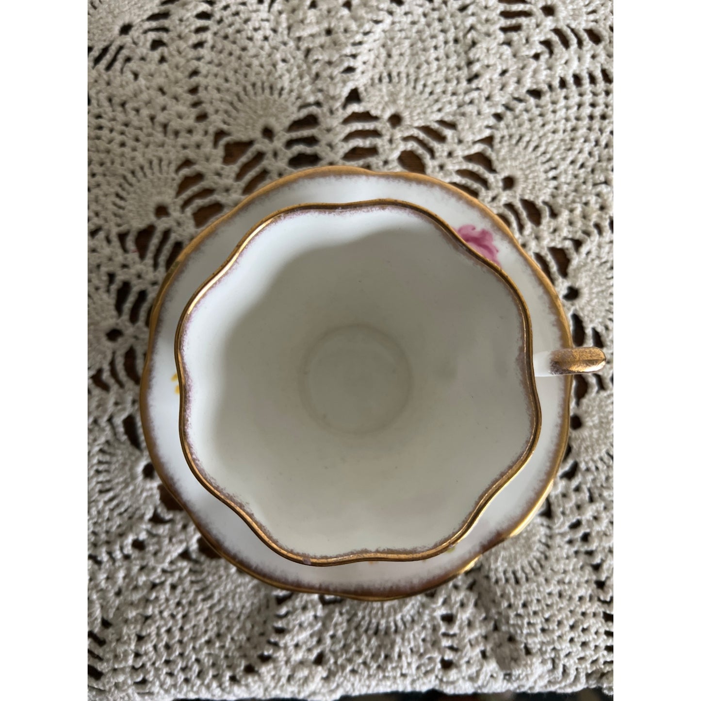 Taylor I Kent Bone China Teacup & Saucer Made in England #7199