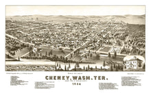 Load image into Gallery viewer, Vintage Map of Cheney, Washington 1884
