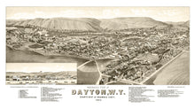 Load image into Gallery viewer, Vintage Map of Dayton, Washington 1884
