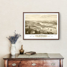 Load image into Gallery viewer, Vintage Map of Olympia, Washington 1878
