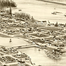 Load image into Gallery viewer, Vintage Map of Olympia, Washington 1878
