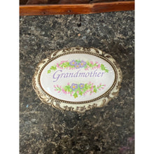 Load image into Gallery viewer, Vintage Floral Music Box for Grandmother with Pink and Purple Flowers
