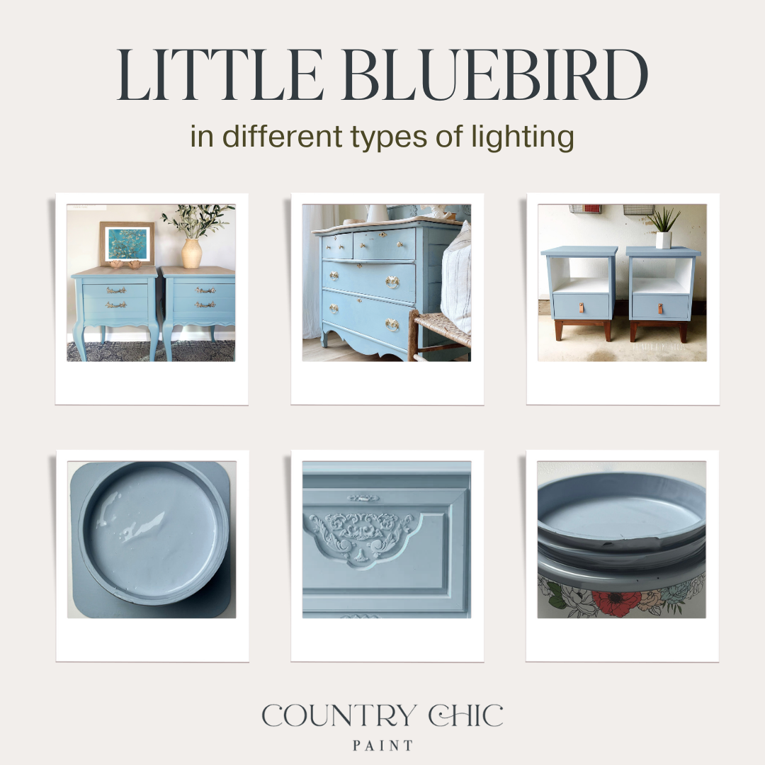 Country Chic Paint - Little Bluebird - Chalk Style Paint for Furniture & Decor