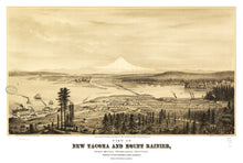 Load image into Gallery viewer, Vintage Map of Tacoma, Washington 1878
