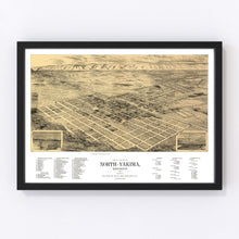 Load image into Gallery viewer, Vintage Map of North Yakima, Washington 1889
