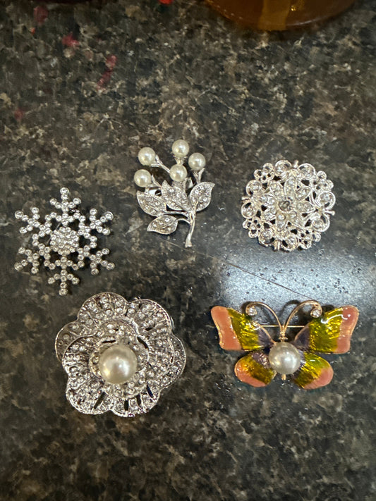 Costume Jewelry Brooches