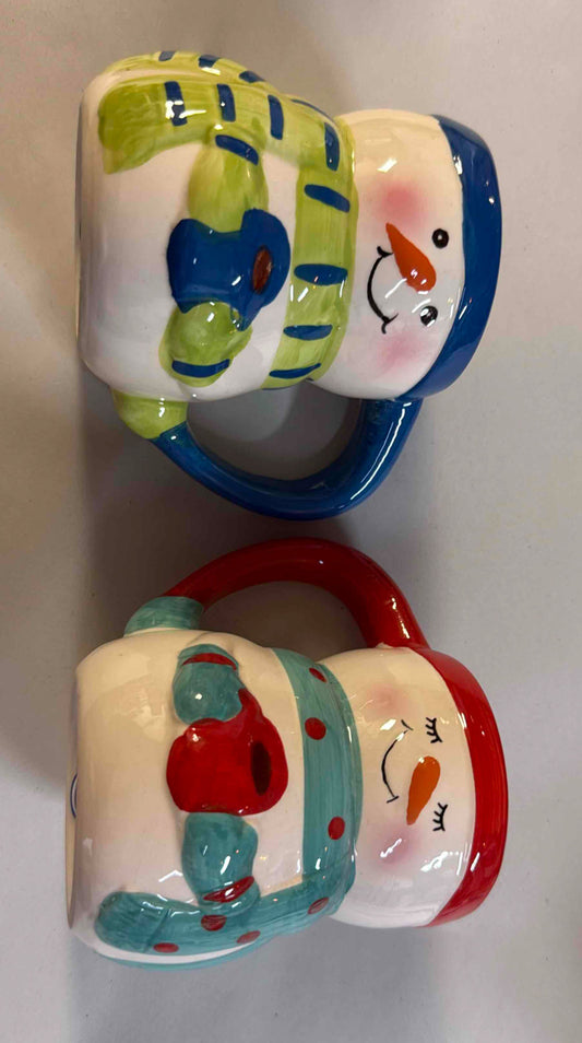 Bay Island Snowman Mugs, Set of 2