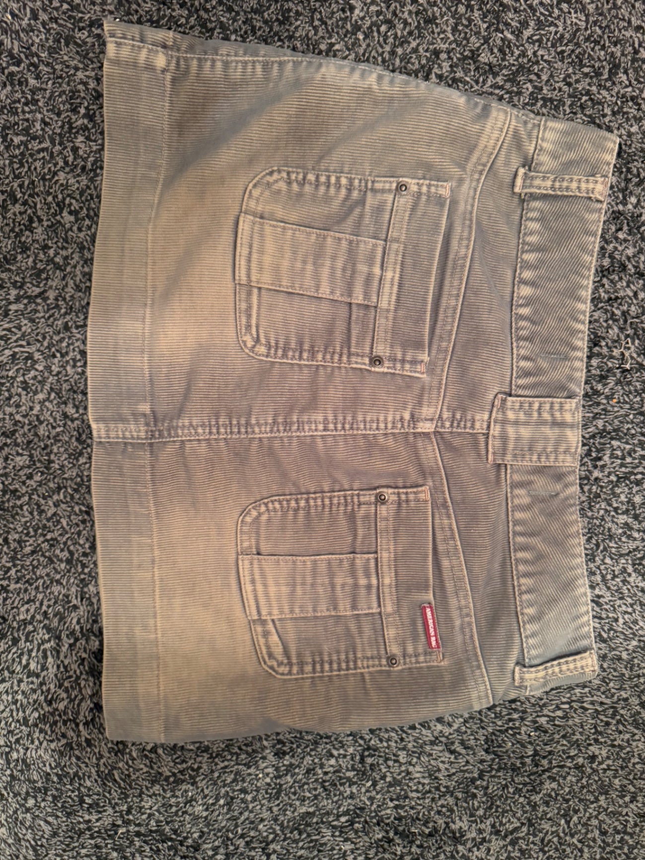 S-American rag Brown Corduroy 7 junior Skirt Good