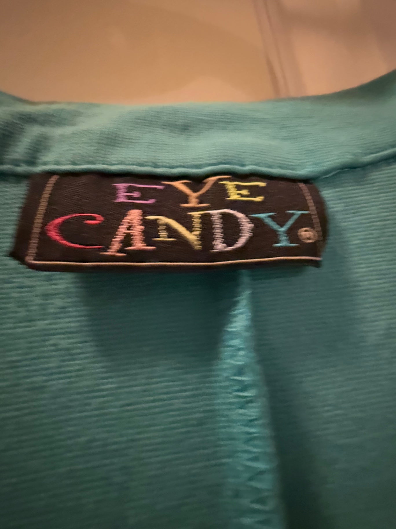 S-Eye candy Turquoise Cotton knit S/M Dress Good