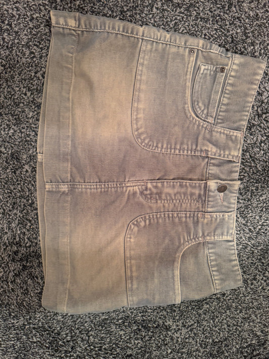 S-American rag Brown Corduroy 7 junior Skirt Good